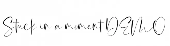 Stuck in a moment DEMO  Frei Schriftart Herunterladen