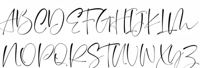 Stuck in a moment DEMO Schriftart Groß