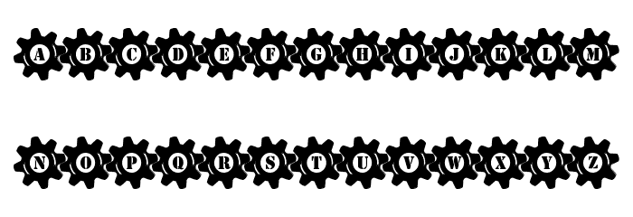 Stucked in Gears Polices MINUSCULES