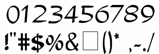 Stud Normal Font OTHER CHARS