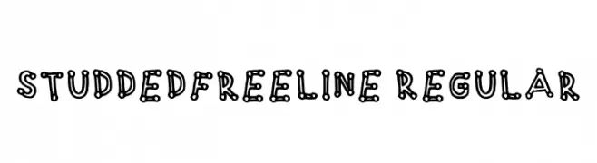 Studdedfreeline Regular  Frei Schriftart Herunterladen