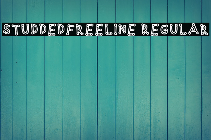 Studdedfreeline Regular Font examples