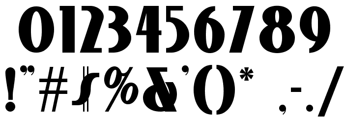 Studebaker NF Bold Font OTHER CHARS