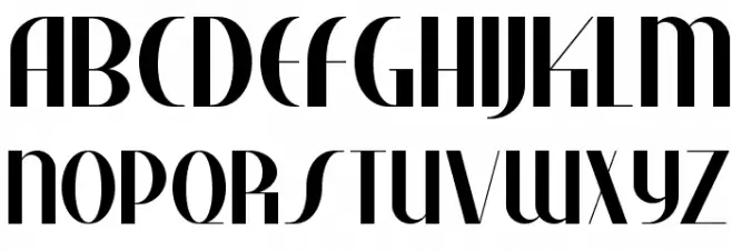 Studebaker NF Font Litere mari