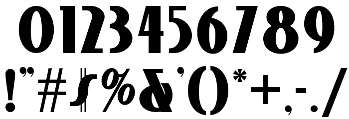 StudebakerNF-Bold Font OTHER CHARS