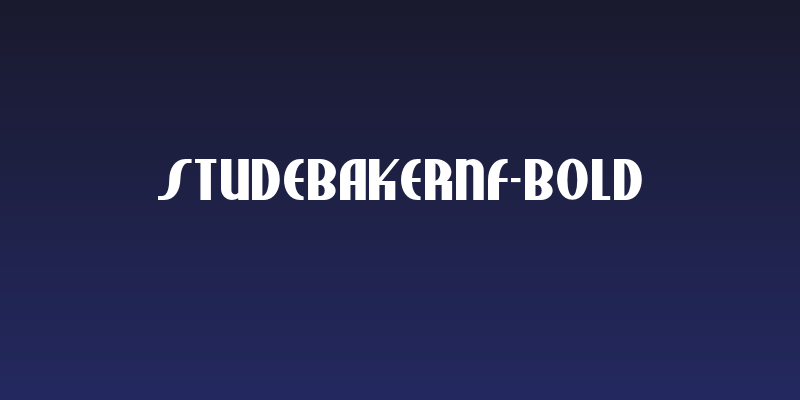StudebakerNF-Bold Social Header