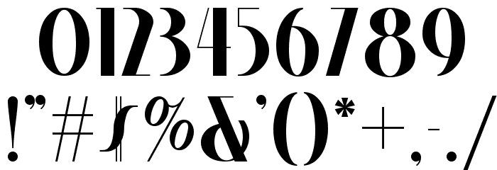 StudebakerNF Font OTHER CHARS