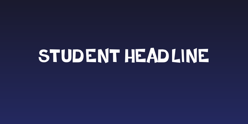 Student Headline Social Header