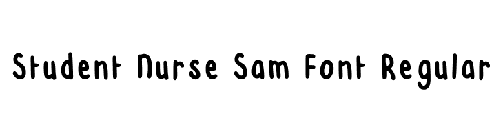 Student Nurse Sam Font Regular Fuentes