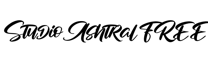 Studio Ashtral FREE  Frei Schriftart Herunterladen