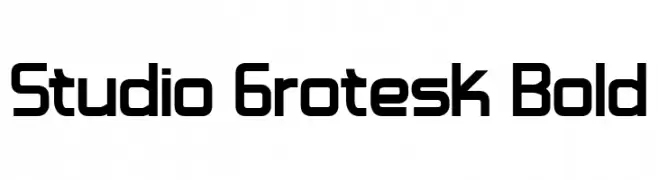 Studio Grotesk Bold  नि: शुल्क फ़ॉन्ट्स डाउनलोड