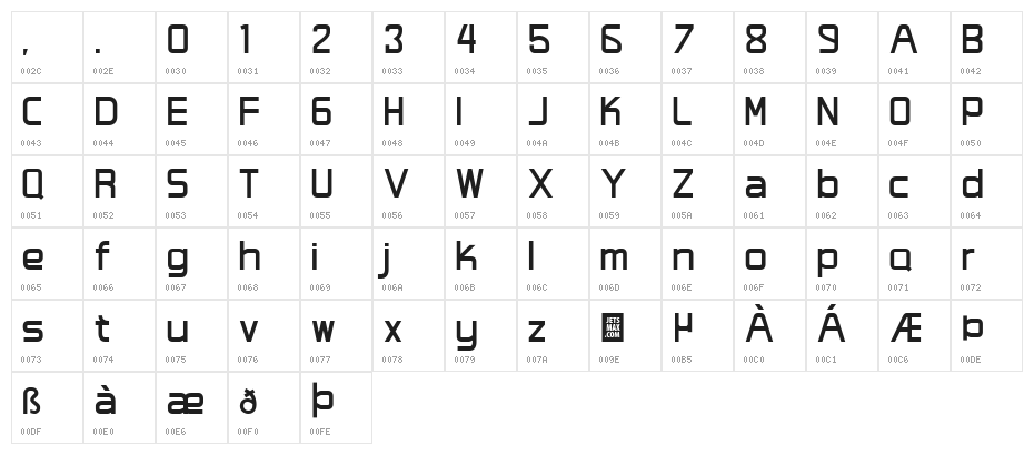 Studio Grotesk DEMO Bold Character Map