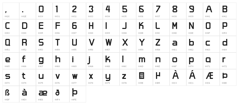 Studio Grotesk DEMO Extra Bold Character Map