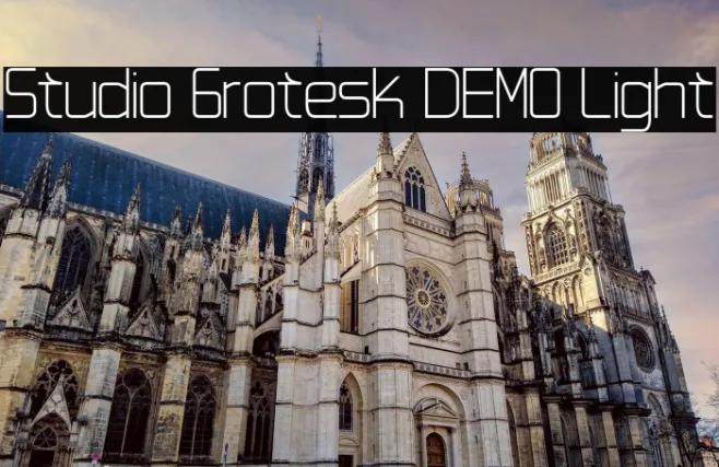 Studio Grotesk DEMO Light Example 1