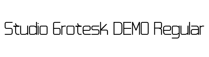 Studio Grotesk DEMO Regular  لخطوط تنزيل