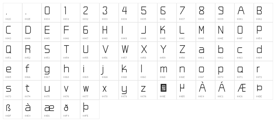 Studio Grotesk DEMO Regular Character Map