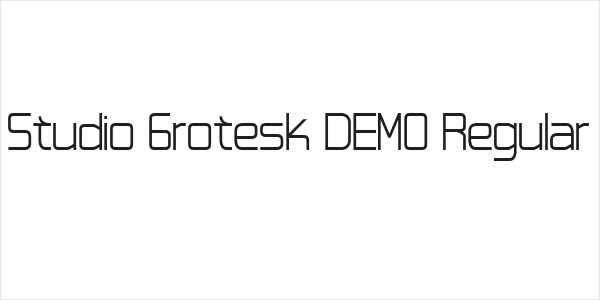 Studio Grotesk DEMO Regular Logo