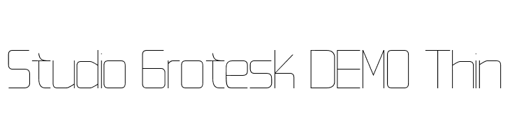 Studio Grotesk DEMO Thin  Frei Schriftart Herunterladen