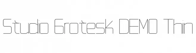 Studio Grotesk DEMO Thin  baixar fontes gratis