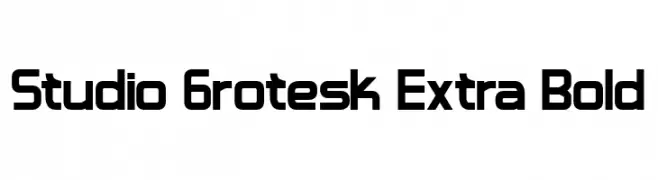 Studio Grotesk Extra Bold  تنزيل الخطوط