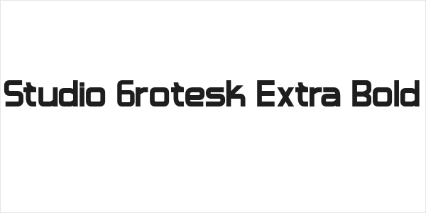 Studio Grotesk Extra Bold Logo
