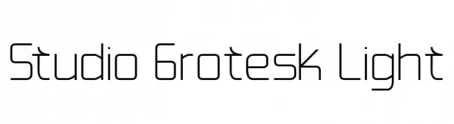 Studio Grotesk Light  नि: शुल्क फ़ॉन्ट्स डाउनलोड