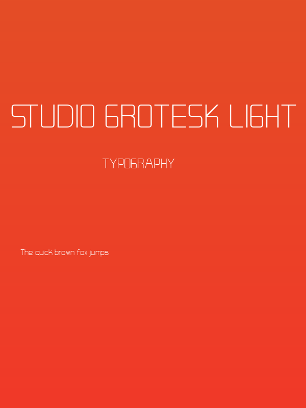 Studio Grotesk Light Poster