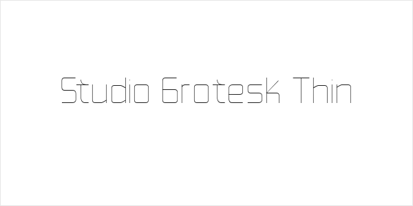 Studio Grotesk Thin Logo
