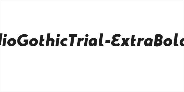 StudioGothicTrial-ExtraBoldItal Logo