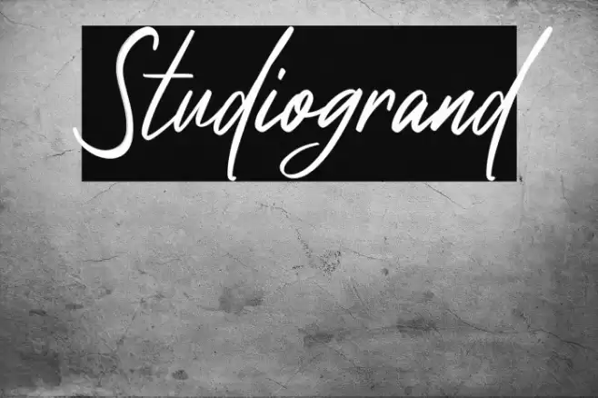 Studiogrand Font examples