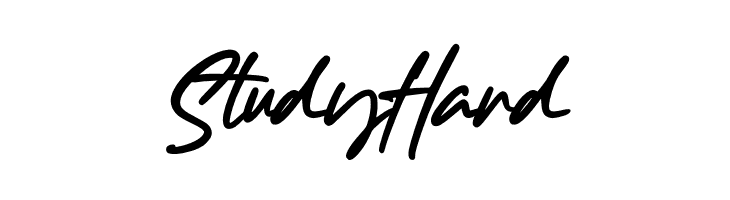 Study Hard Font