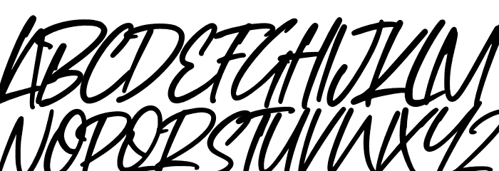 Study Hard Font UPPERCASE