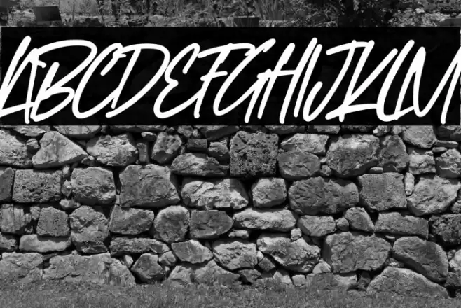 Study Hard Font examples