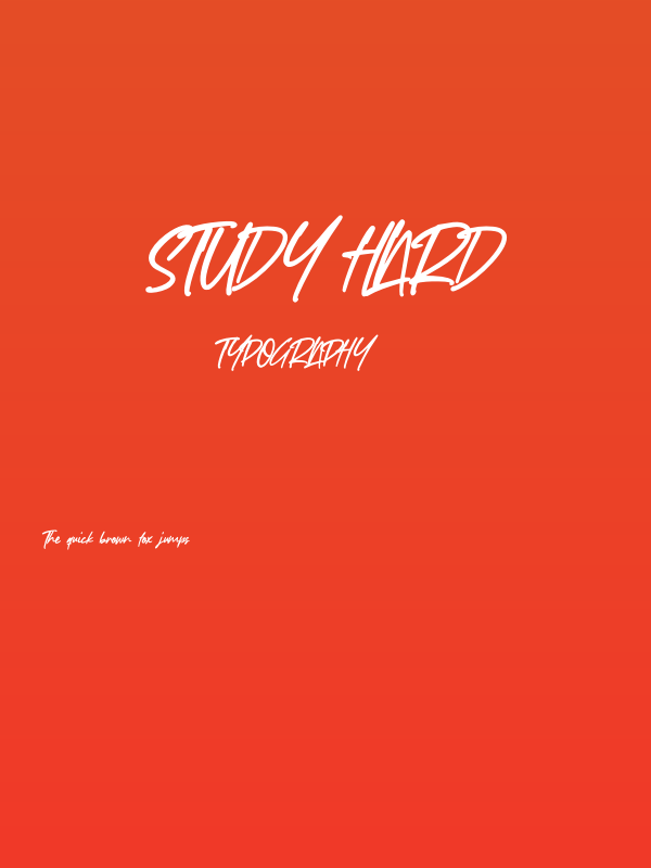 Study Hard Poster