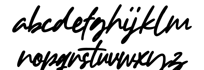 Study Hard Font LOWERCASE