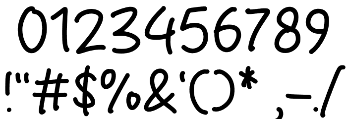 Study Night फ़ॉन्ट अन्य घर का काम