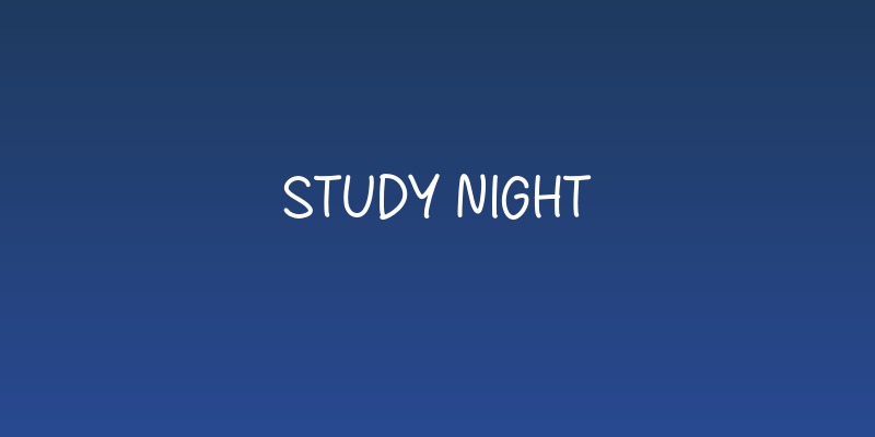 Study Night Social Header