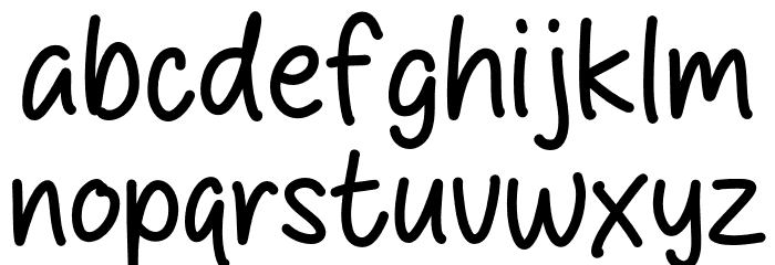 Study Night फ़ॉन्ट लोअरकेस