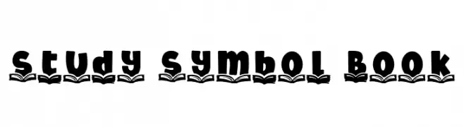 Study Symbol Book  免费字体下载