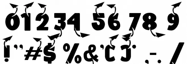 Study Symbol Paper Plane Шрифта ДРУГИЕ символов