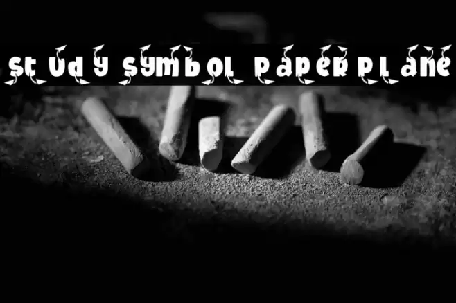 Study Symbol Paper Plane خط examples