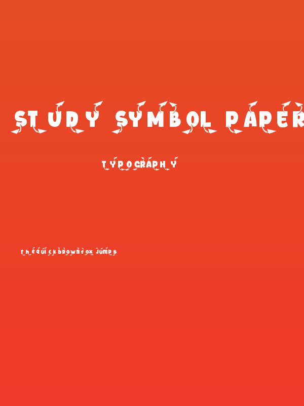Study Symbol Paper Plane Poster