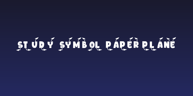 Study Symbol Paper Plane Social Header