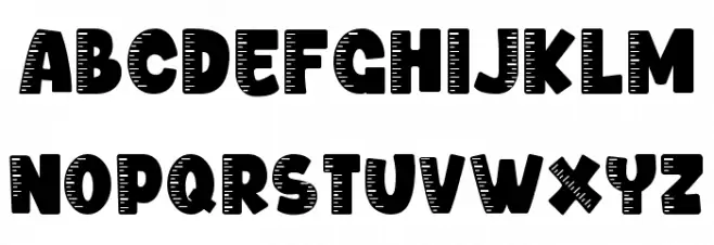 Study Symbol Ruler Schriftart Groß