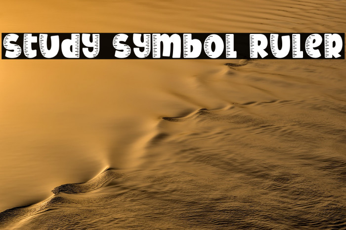 Study Symbol Ruler Example 1