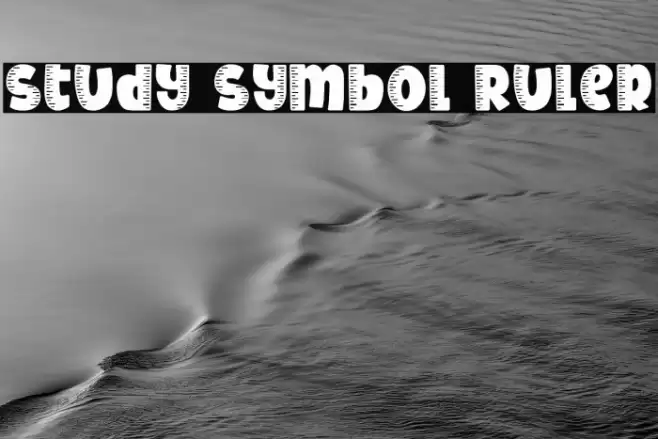 Study Symbol Ruler خط examples