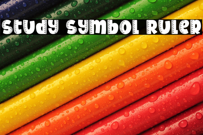 Study Symbol Ruler Example 2
