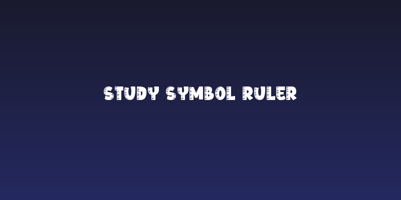 Study Symbol Ruler Social Header