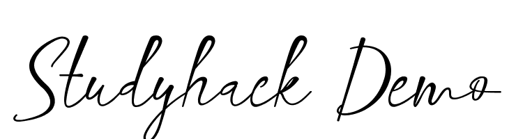 Studyhack Demo  नि: शुल्क फ़ॉन्ट्स डाउनलोड