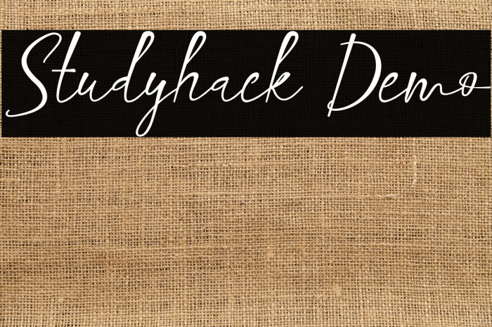 Studyhack Demo Example 1